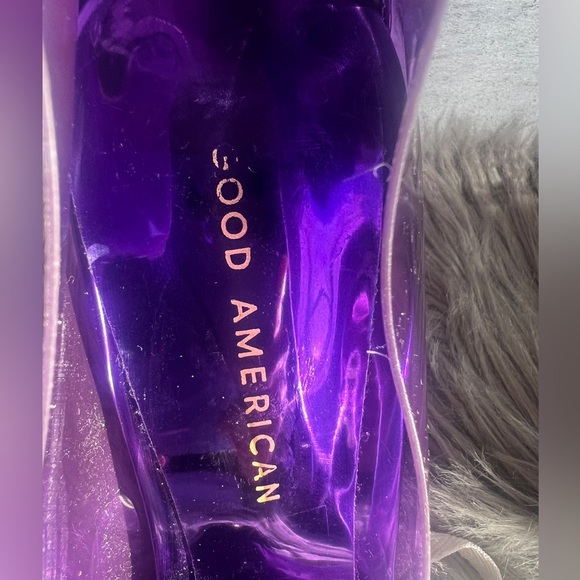 GOOD AMERICAN CINDER-F*CKING-RELLA JEWELED CLEAR PUMP NWOB - Picture 12 of 16